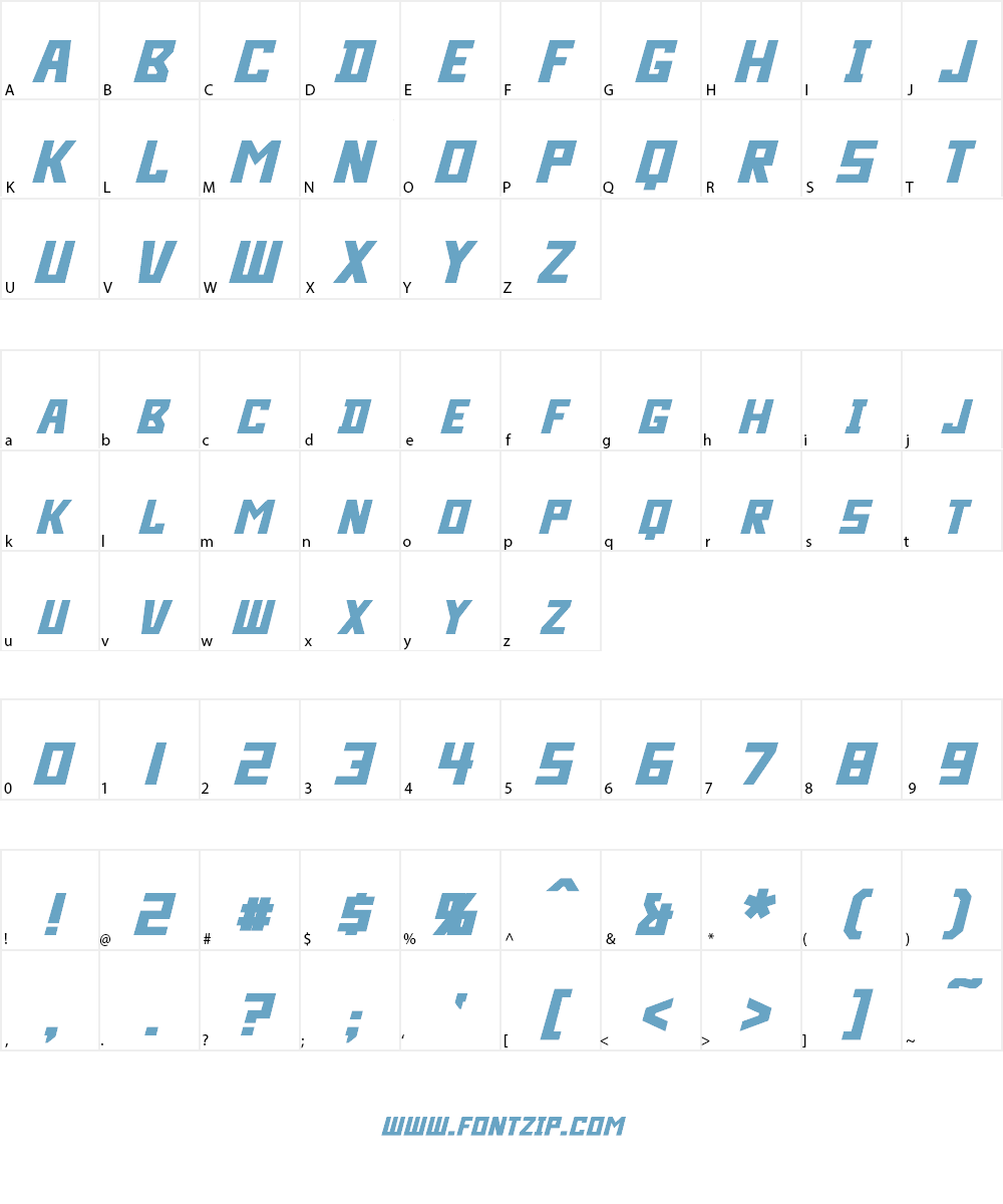 Bidan Font Character